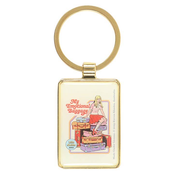 My Emotional Baggage Keyring by Steven Rhodes