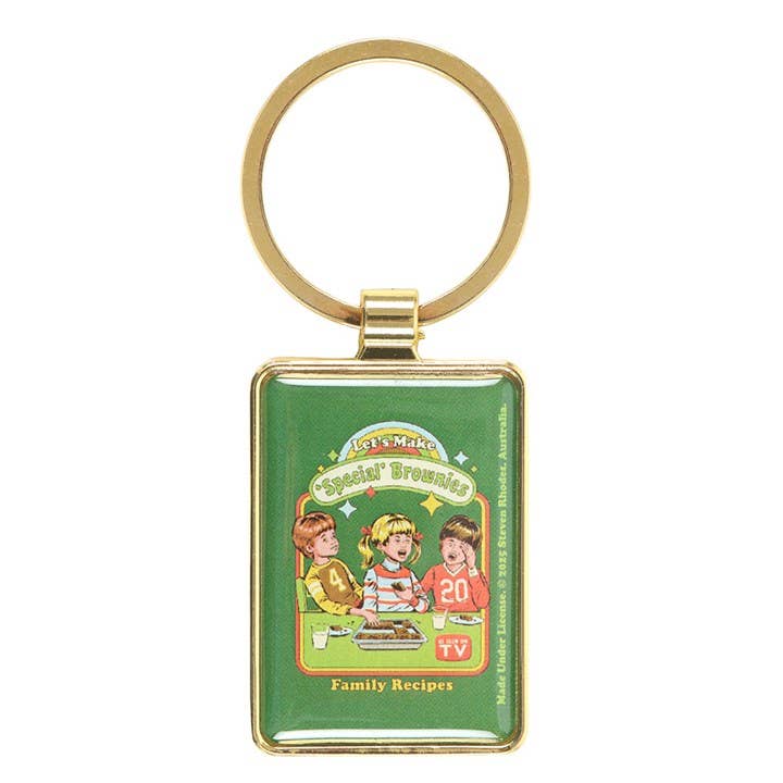 Let's Make Brownies Keyring by Steven Rhodes