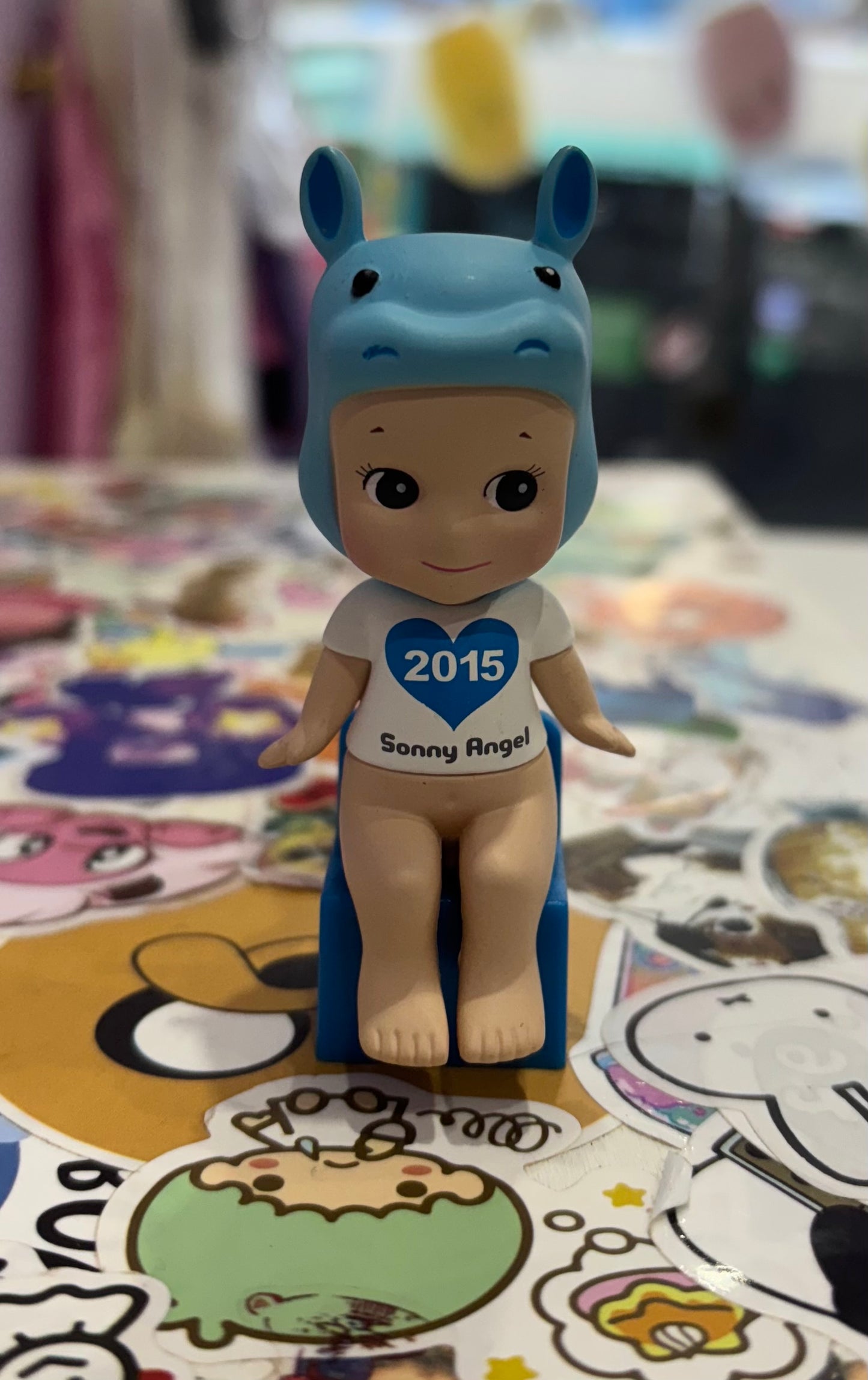 11th Anniversary Collection -Seated Hippo Sonny Angel (2015) *no box*