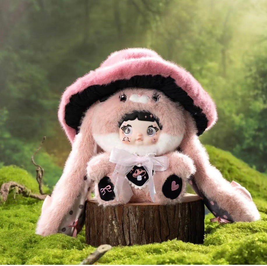 Nommi 400% Mushroom Hat Rabbit Plush Blind Box – 35cm | Café Kawaii