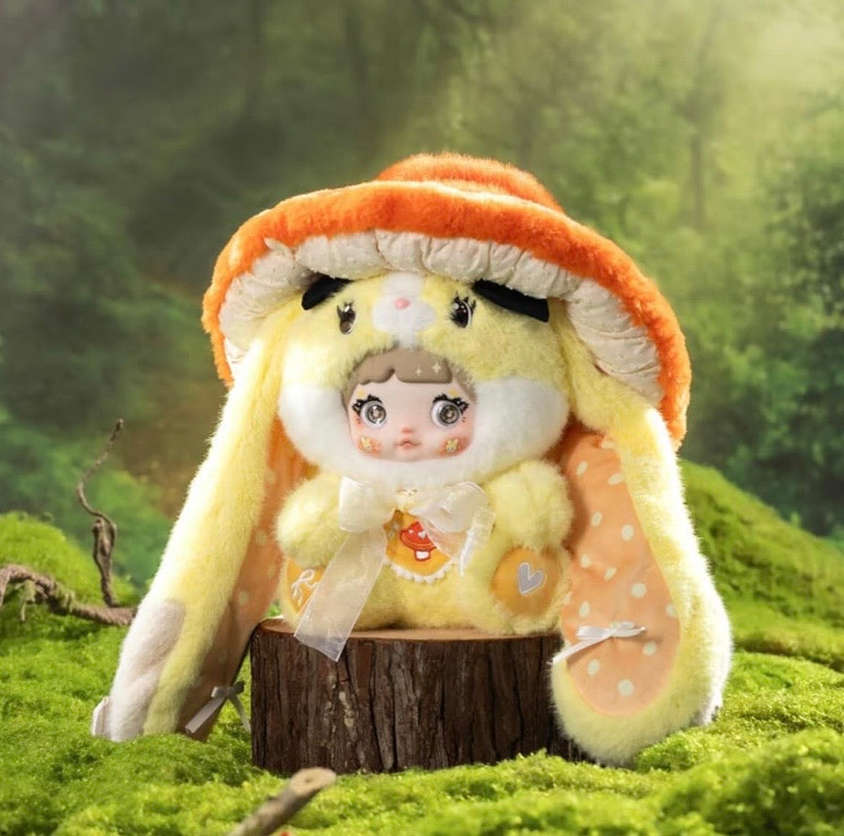 Nommi 400% Mushroom Hat Rabbit Plush Blind Box – 35cm | Café Kawaii
