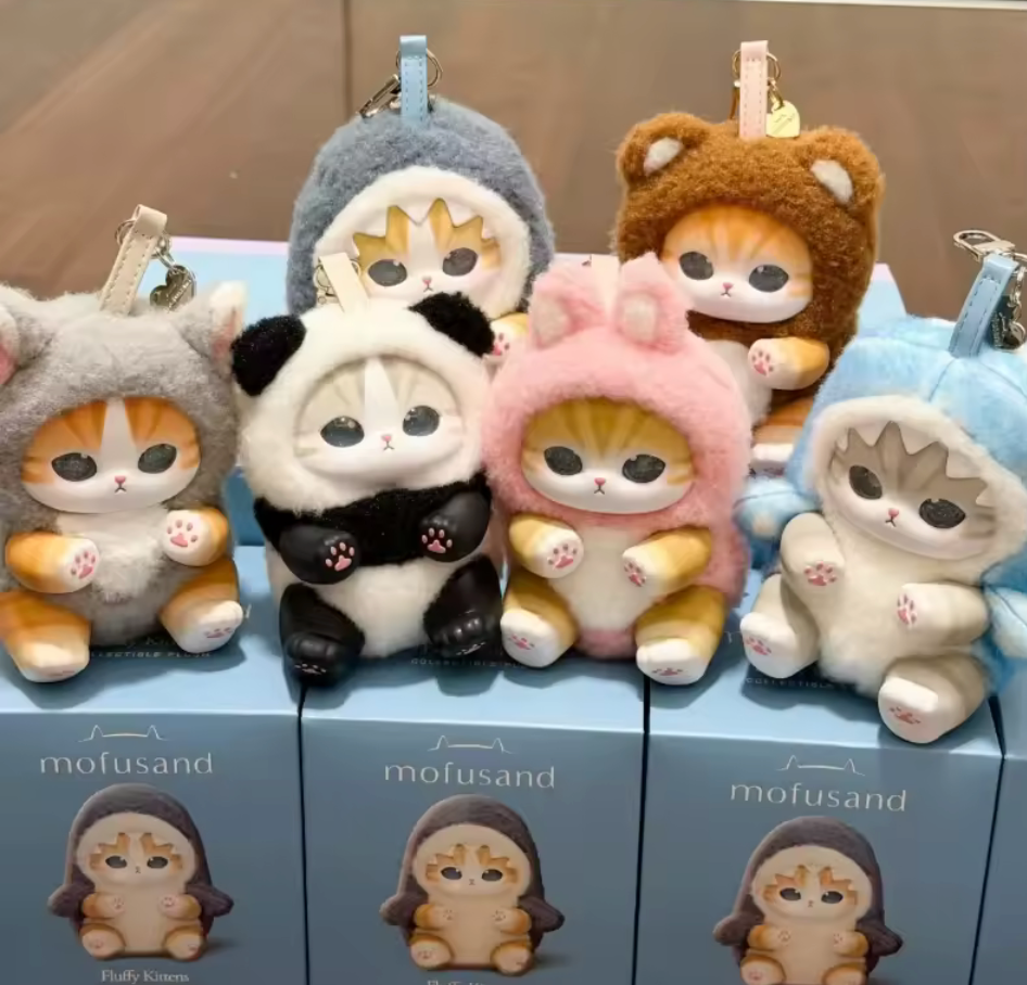 Mofusand Fluffy Kittens Plush Blind Box Charm