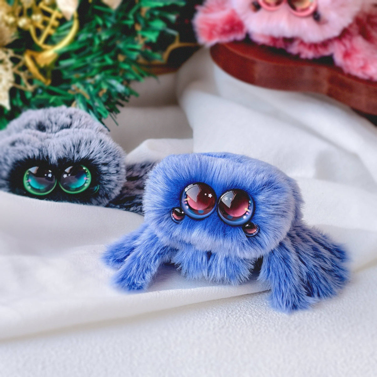 Snowball | Sapphire Blue Spider Plush Toy